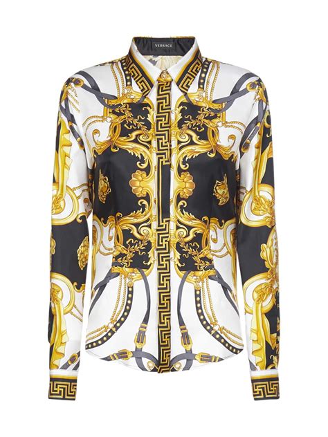 versace shirts for women|Versace long sleeve shirts women's.